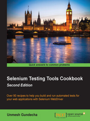 cover image of Selenium Testing Tools Cookbook